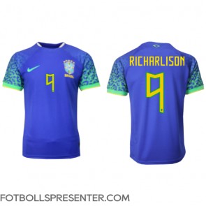 Brasilien Richarlison #9 Borta Matchtröja VM 2022 Kortärmad